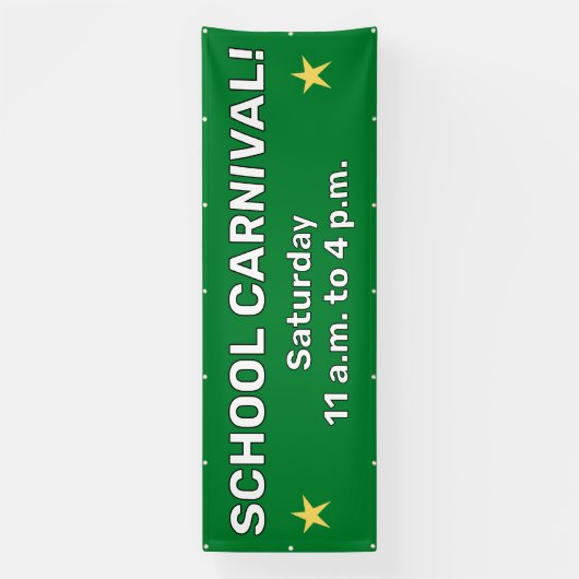 Aangepaste School Carnaval Banner (Verticaal)