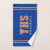 Aangepaste School Initiaal Honkbal Team Sporten Handdoek (Handdoek)