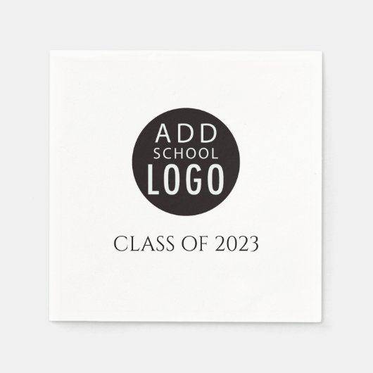 Aangepaste school-Logo klasse van de Graduation Pa Servet (Voorkant)