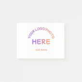 Aangepaste school logotekst Post-it-notities Post-it® Notes (Voorkant)