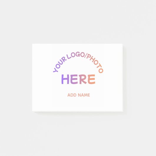 Aangepaste school logotekst Post-it-notities Post-it® Notes (Voorkant)