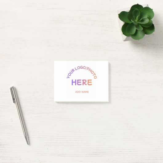 Aangepaste school logotekst Post-it-notities Post-it® Notes (Kantoor)