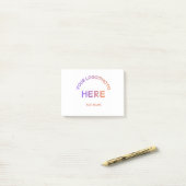 Aangepaste school logotekst Post-it-notities Post-it® Notes (Op bureau)