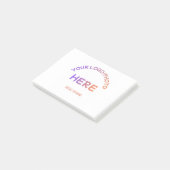 Aangepaste school logotekst Post-it-notities Post-it® Notes (Schuin)
