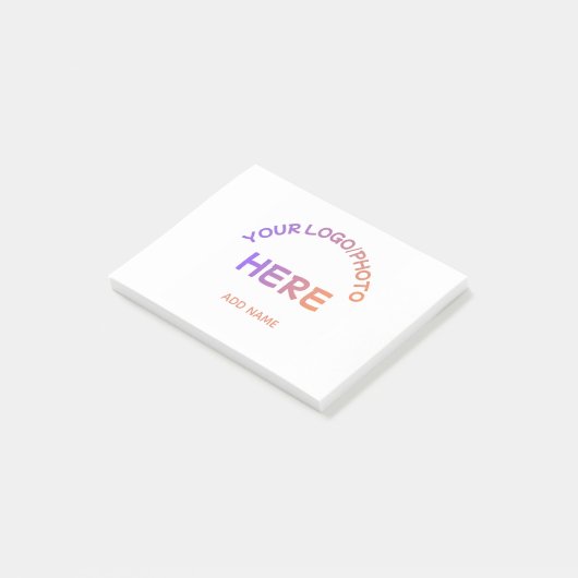 Aangepaste school logotekst Post-it-notities Post-it® Notes (Schuin)