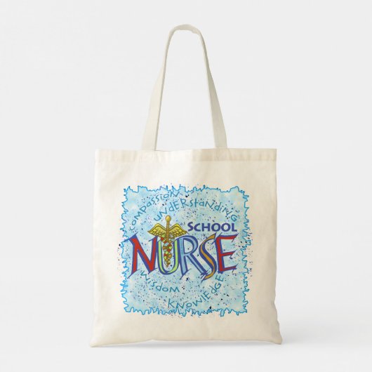 aangepaste School Nurse Canvas tas (Achterkant)