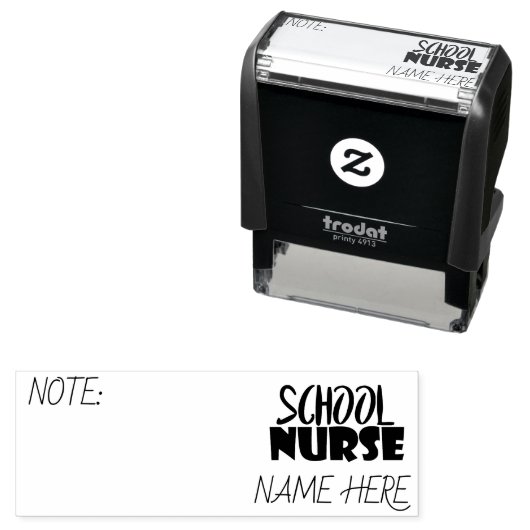 Aangepaste school Verpleegster Stempel/Pass Zelfinktende Stempel (In situ)