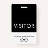 Aangepaste schoolbezoekerskaart met Logo Badge (Achterkant)