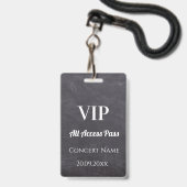 Aangepaste schoolbord naam datum VIP-toegangskaart Badge (Voorzijde met lanyard)