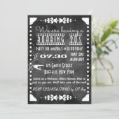 Aangepaste schoolbord Roaring Twenties Feest Kaart (Staand voorkant)