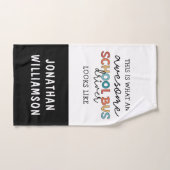Aangepaste schoolbuswaardering Funny Gift Handdoek (Handdoek)
