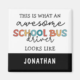 Aangepaste schoolbuswaardering Funny Gift Magneet