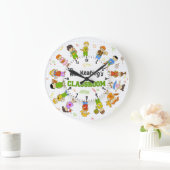 Aangepaste schooldocent klaslokaalklasse grote klok (Huis)