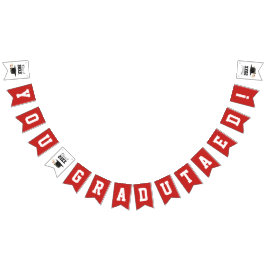 Aangepaste schoolkleuren die je hebt gediplomeerd  vlaggetjes