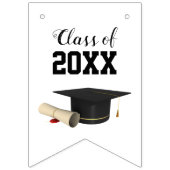 Aangepaste schoolkleuren die je hebt gediplomeerd  vlaggetjes (Eerste vlag)