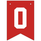 Aangepaste schoolkleuren die je hebt gediplomeerd  vlaggetjes (Derde vlag)