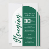 Aangepaste schoolkleuren | klassenreünie kaart (Voorkant)