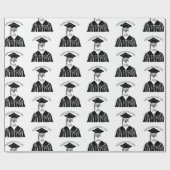 Aangepaste schoolnaam en Afstuderen jaar Cadeaupapier (Vlak)