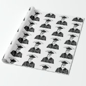 Aangepaste schoolnaam en Afstuderen jaar Cadeaupapier (Uitgerold)