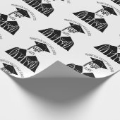 Aangepaste schoolnaam en Afstuderen jaar Cadeaupapier (Hoek)