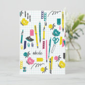 Aangepaste schoolnotities kaart (Staand voorkant)