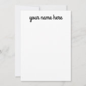 Aangepaste schoolnotities kaart (Achterkant)