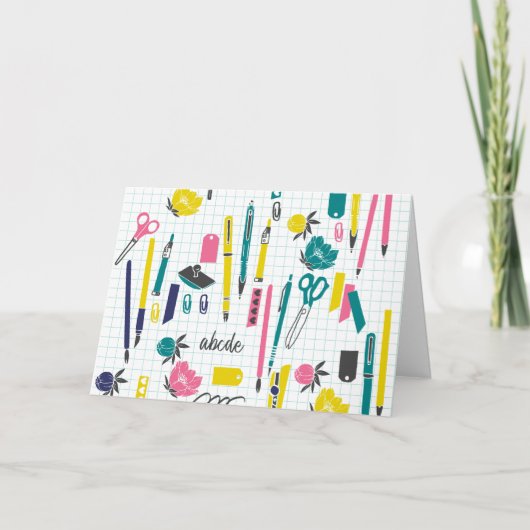 Aangepaste schoolnotities kaart (Voorkant)