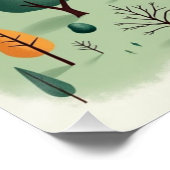Aangepaste schoolplattegrond met "U bent hier" Perfect Poster (Hoek)