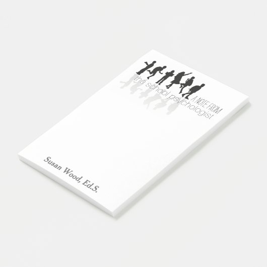 Aangepaste schoolpsycholoog Big Post-it® Note (Schuin)