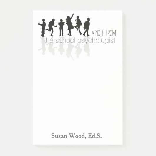 Aangepaste schoolpsycholoog Big Post-it® Note (Voorkant)