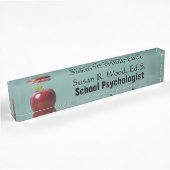 Aangepaste schoolpsycholoog Desk Name Bord Naambordje