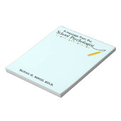 Aangepaste schoolpsycholoog notitieblok (Linkerzijde)