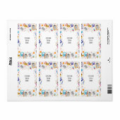 Aangepaste schooluitnodiging etiket (Full Sheet)