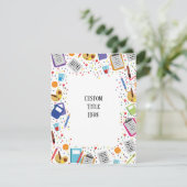 Aangepaste schooluitnodiging kaart (Staand voorkant)