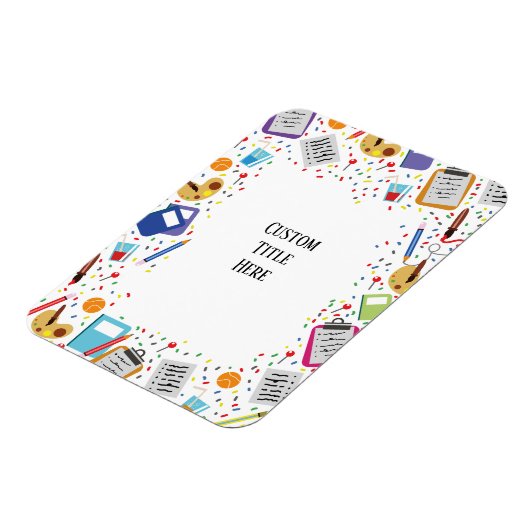 Aangepaste schooluitnodiging magneet (Linkerzijde)