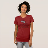 Aangepaste schoonheid over breinen shirt voor vrou (Voorkant volledig)