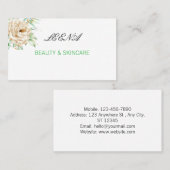 AANGEPASTE SCHOONHEID VISITEKAARTJE (Voorkant / Achterkant)