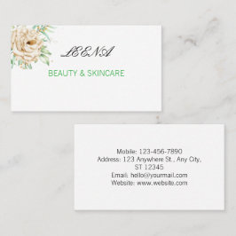 AANGEPASTE SCHOONHEID VISITEKAARTJE