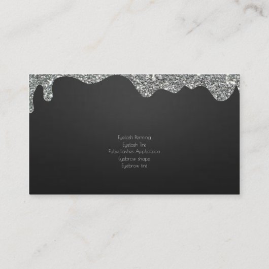 Aangepaste schoonheidskamer visitekaartje (Achterkant)