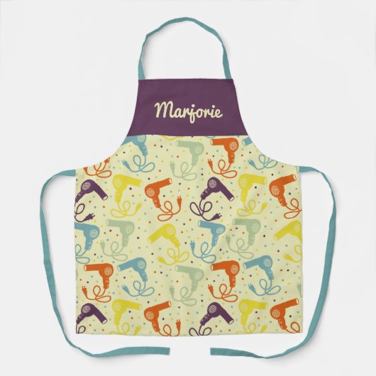 Aangepaste schoonheidsparlor Salon Hair droogtoest Schort (Voorkant)