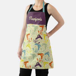 Aangepaste schoonheidsparlor Salon Hair droogtoest Schort