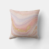 Aangepaste schoonheidssalon naam Roze Goud Marmer Kussen (Achterkant)
