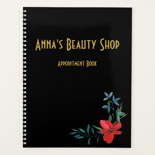 Aangepaste schoonheidswinkel Benoemingboek | Planner (Voorkant)