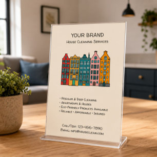 Aangepaste Schoonmaakdiensten QR Flyer