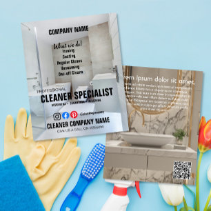 Aangepaste schoonmaakfolder – Zakelijke brievenbus Flyer