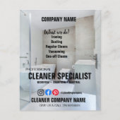 Aangepaste schoonmaakfolder – Zakelijke brievenbus Flyer (Voorkant)