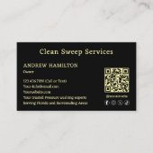 Aangepaste schoonmaakservice Eenvoudige moderne Sj Visitekaartje (Voorkant)