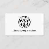 Aangepaste schoonmaakservice Eenvoudige moderne Sj Visitekaartje (Achterkant)