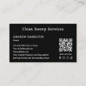 Aangepaste schoonmaakservice Eenvoudige moderne Sj Visitekaartje (Voorkant)