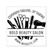 Aangepaste schoonzalon Tools Hair Stylist Hartelij Zelfinktende Stempel (Design)